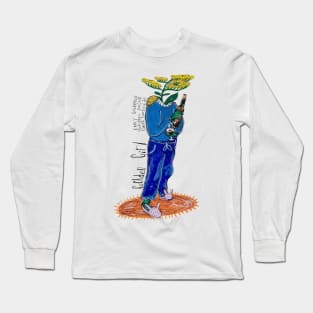 Floral Nightcap: The Golden Girl's Botanical Toast Long Sleeve T-Shirt